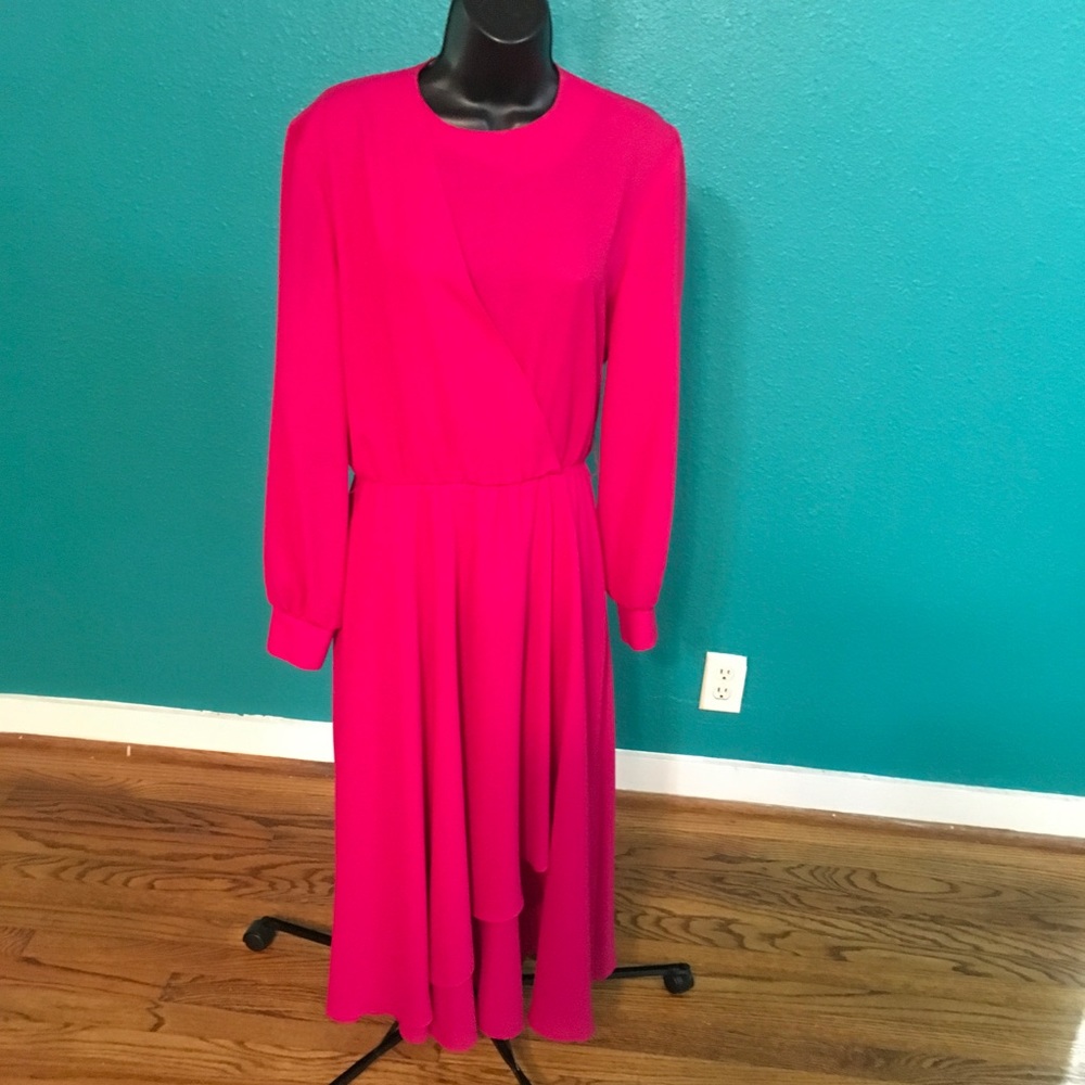 Vintage dress fit and flared long sleeve size 8